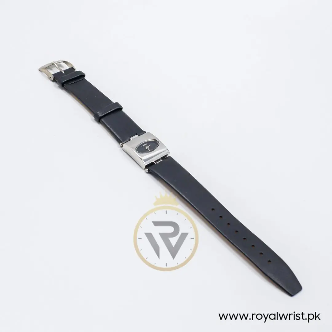 Mode Women’s Quartz Black Leather Strap Black Dial 22mm Watch 3751143515
