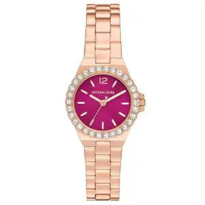 Michael Kors Women’s Quartz Rose Gold Stainless Steel Pink Dial 30mm Watch MK7396