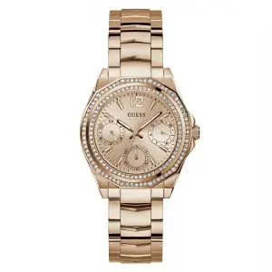 Guess Women’s Quartz Rose Gold Stainless Steel Rose Gold Dial 36mm Watch GW0685L3