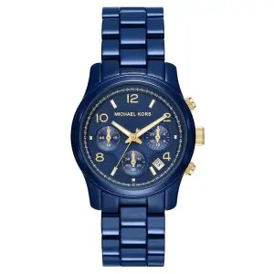 Michael Kors Women’s Quartz Blue Stainless Steel Blue Dial 38mm Watch MK7332