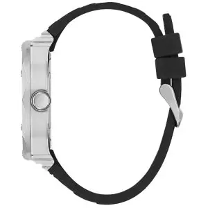 Guess Men’s Quartz Black Silicone Strap Black Dial 47mm Watch GW0634G1