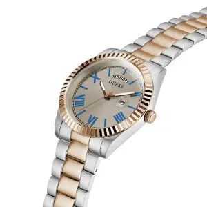 Guess Men’s Quartz Two-tone Stainless Steel Grey Dial 42mm Watch GW0265G13