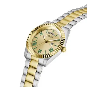 Guess Men’s Quartz Two-tone Stainless Steel Gold Dial 42mm Watch GW0265G14