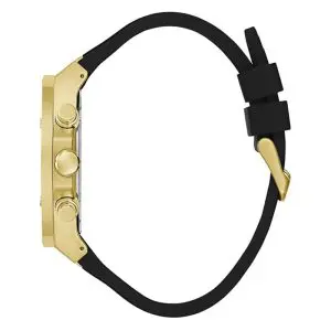 Guess Men’s Quartz Black Silicone Strap Black Dial 46mm Watch GW0417G4