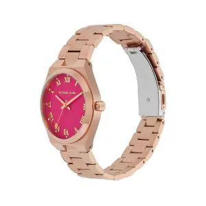 Michael Kors Women’s Quartz Rose Gold Stainless Steel Pink Dial 37mm Watch MK7462