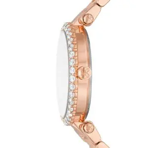 Michael Kors Women’s Quartz Rose Gold Stainless Steel White Dial 38mm Watch MK4695