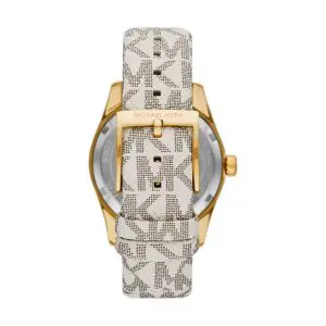 Michael Kors Women’s Quartz Grey Leather Strap White Dial 38mm Watch MK4746