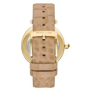 Michael Kors Women’s Quartz Brown Leather Strap Gold Dial 39mm Watch MK4725
