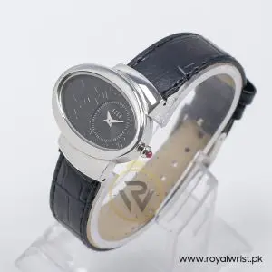 Elle Women’s Quartz Black Leather Strap Black Dial 40mm Watch EL20032S02N