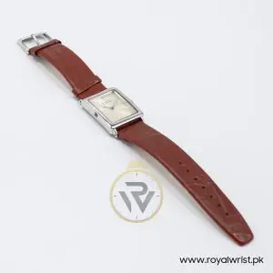 Elle Women’s Quartz Dark Brown Leather Strap Beige Dial 26mm Watch EL20026S02C