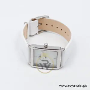 Elle Women’s Quartz White Leather Strap Mother Of Pearl Dial 26mm Watch EL20026S01C