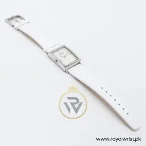 Elle Women’s Quartz White Leather Strap Mother Of Pearl Dial 26mm Watch EL20026S01C