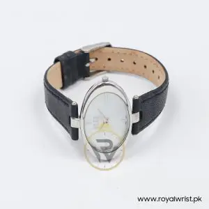 Elle Women’s Quartz Black Leather Strap Mother Of Pearl Dial 40mm Watch EL20024S05C