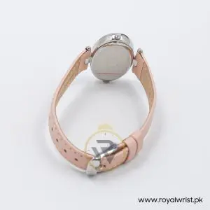Elle Women’s Quartz Light Pink Leather Strap Mother Of Pearl Dial 40mm Watch EL20024S01C