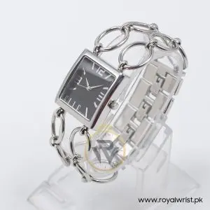 Elle Women’s Quartz Silver Stainless Steel Black Dial 25mm Watch EL20003B01
