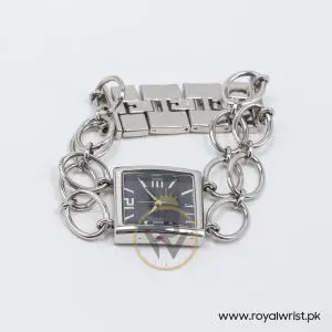 Elle Women’s Quartz Silver Stainless Steel Black Dial 25mm Watch EL20003B01