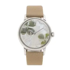 LOV-IN BOUQUET Women’s Quartz Leather White Dial 36mm Watch LVB136C1