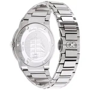 Ferragamo Swiss Made Quartz Silver Stainless Steel Blue Dial 41mm Watch SFDT01320