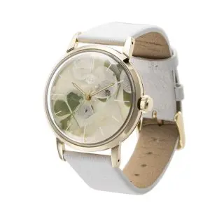 LOV-IN BOUQUET Women’s Quartz Leather Preserved White Dial 36mm Watch LVB136C2