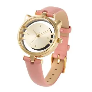 GRANDEUR Women’s Quartz Leather Strap Champagne Dial 36mm Watch ESL081W4
