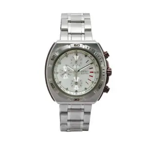 STAG TYO Men’s Quartz Stainless Steel White Dial 40mm Watch STG009S1A