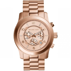 Michael Kors Men's Quartz Runway Rose Gold Dial 45mm Watch MK8096