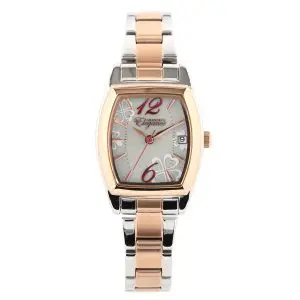 GRANDEUR Women’s Quartz Stainless Steel Grey Dial 22mm Watch ESL077T1