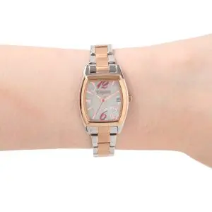 GRANDEUR Japan Women’s Quartz Stainless Steel Grey Dial 22mm Watch ESL077T1 - Image 3