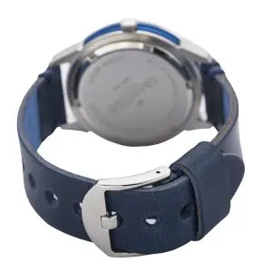 Grandeur Plus Japan Men’s Quartz Leather Strap Blue Dial 40mm Watch GRP004W2 - Image 4