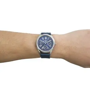 Grandeur Plus Japan Men’s Quartz Leather Strap Blue Dial 40mm Watch GRP004W2 - Image 5