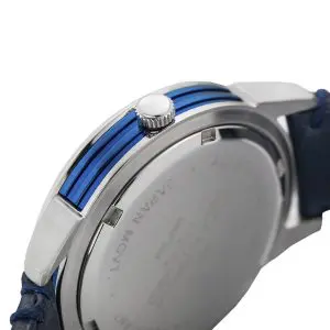 Grandeur Plus Japan Men’s Quartz Leather Strap Blue Dial 40mm Watch GRP004W2 - Image 7