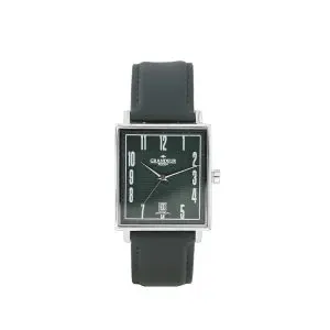 Grandeur Plus Japan Men’s Quartz Dark Green Leather Strap Green Dial 30mm Watch GRP009W3