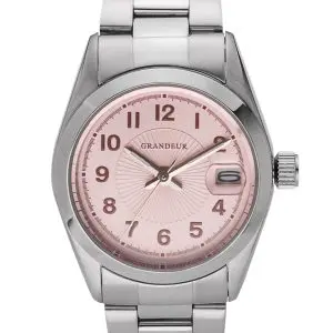 GRANDEUR Women’s Quartz Stainless Steel Pink Dial 25mm Watch GSX052L3