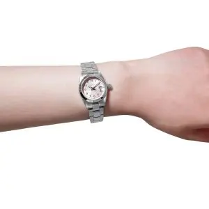 GRANDEUR Women’s Quartz Stainless Steel Pink Dial 25mm Watch GSX052L3