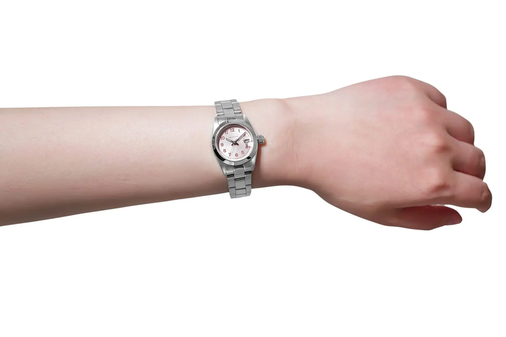 GRANDEUR Women’s Quartz Stainless Steel Pink Dial 25mm Watch GSX052L3