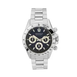 Grandeur Men’s Quartz Stainless Steel Blue Dial 42mm Watch JGR004W5