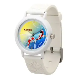 Alternative view of Kaoru Japan Women’s Quartz Silicone Strap Multi Dial 38mm Watch KAORU009SH Hinoki Fragrance