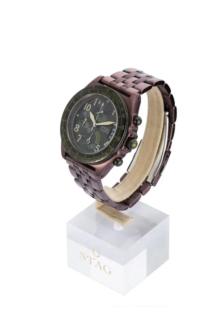 STAG TYO Men’s Quartz Stainless Steel Brown Dial 40mm Watch STG007B1 - Image 5