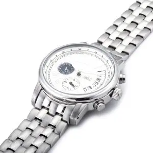 Alternative view of STAG TYO Men’s Quartz Stainless Steel Silver Dial 41mm Watch STG011S1