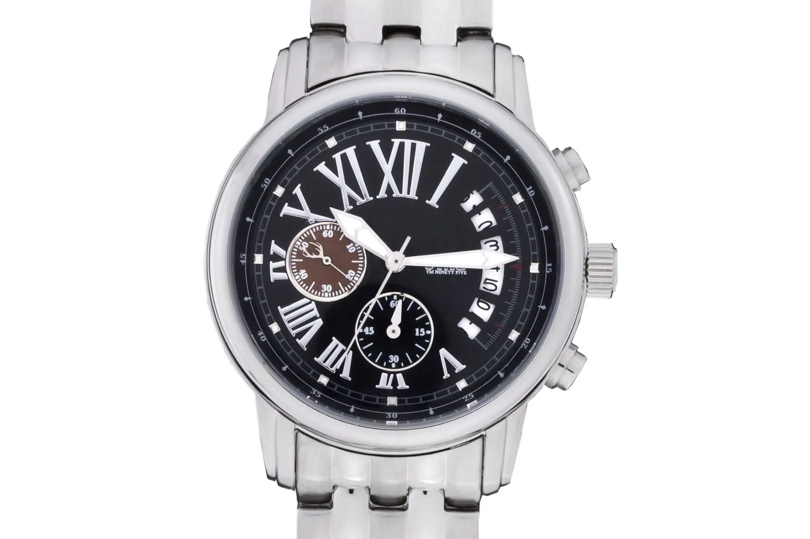 STAG TYO Men’s Quartz Stainless Steel Black Dial 41mm Watch STG011S2 - Image 2