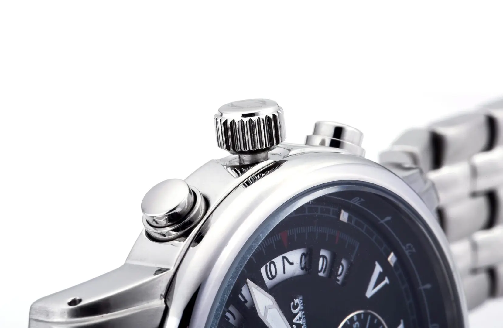 STAG TYO Men’s Quartz Stainless Steel Black Dial 41mm Watch STG011S2 - Image 5