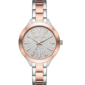 Michael Kors Women’s Quartz Two-tone Stainless Steel Silver Dial 38mm Watch MK1045