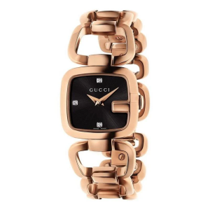 Gucci Women’s Quartz Stainless Steel Rose Gold Dial 22mm Watch YA125512