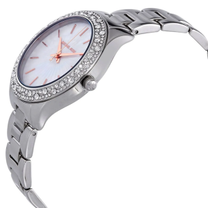 Alternative view of Michael Kors Women’s Quartz Silver Stainless Steel Mother Of Pearl White Dial 36mm Watch MK4556