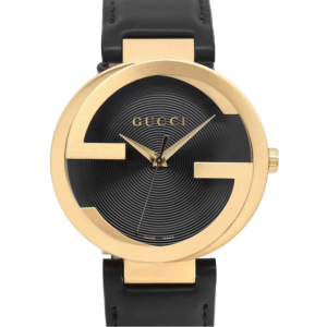Gucci Men’s Quartz Leather Strap Black Dial 42mm Watch YA133212