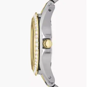 Alternative view of Fossil Women’s Quartz Two-Tone Stainless Steel Silver Dial 38mm Watch ES3204 (Like New)