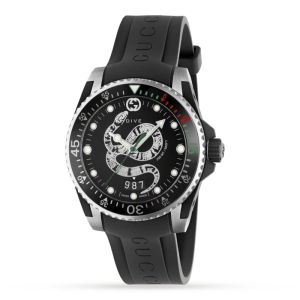 Gucci Men's Quartz Stainless Steel Black Dial Men's Watch Dial 40mm Watch YA136323