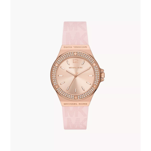 Michael Kors Women’s Quartz Pink Silicone Strap Rose Gold Dial 37mm Watch MK7282