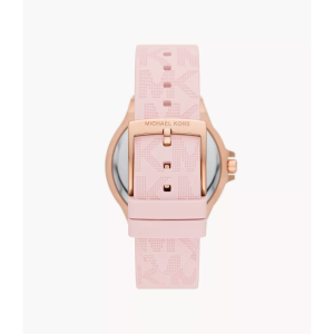 Michael Kors Women’s Quartz Pink Silicone Strap Rose Gold Dial 37mm Watch MK7282 - Image 3
