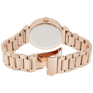 Michael Kors Women’s Quartz Rose Gold Stainless Steel Black Crystal Dial 38mm Watch MK3356 - Image 3